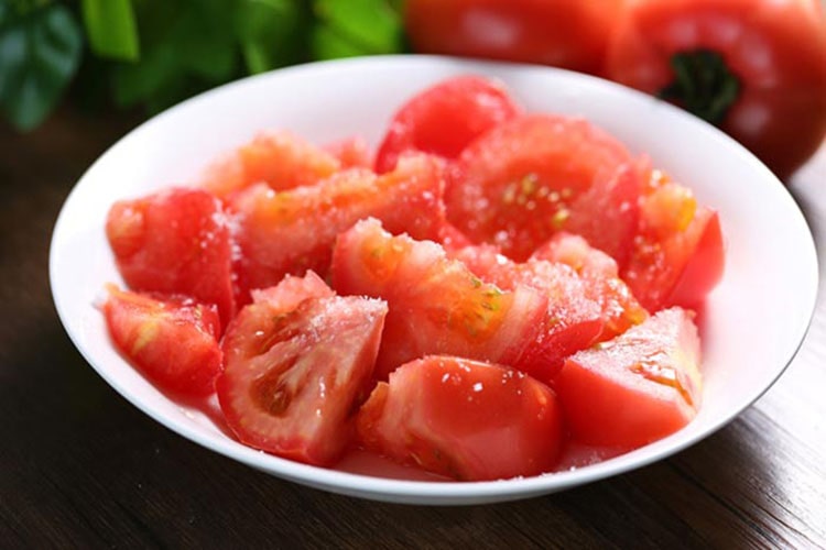 Recipe "quick savory sugared tomatoes": final result