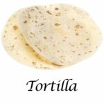 Flour tortilla flatbread